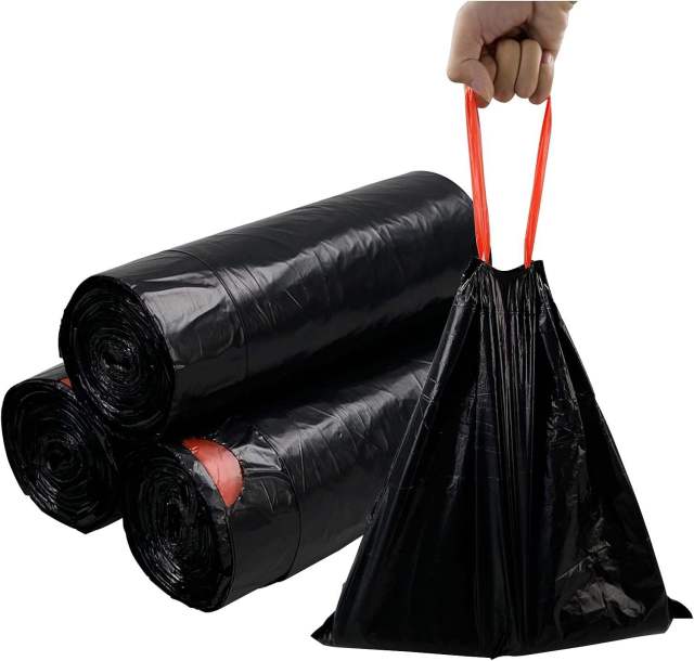 24" x 27" Tall Kitchen Trash Bags | Ultra-Strong Drawstring & Leak-Guard Technology 13 Gallon,Anhui Province Tianle Plastic Co.,Ltd ,Premium 13 Gallon Tall Kitchen Trash Bags - Drawstring & Leak Proof