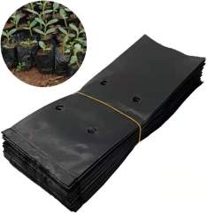 5x8 Inch Herb Grow Bags - Portable Plastic Planter Pots for Strawberry & Mint,Anhui Province Tianle Plastic Co.,Ltd ,5x8 Inch Plastic Nursery Grow Bags - 2 Litre Equivalent Herb Planters