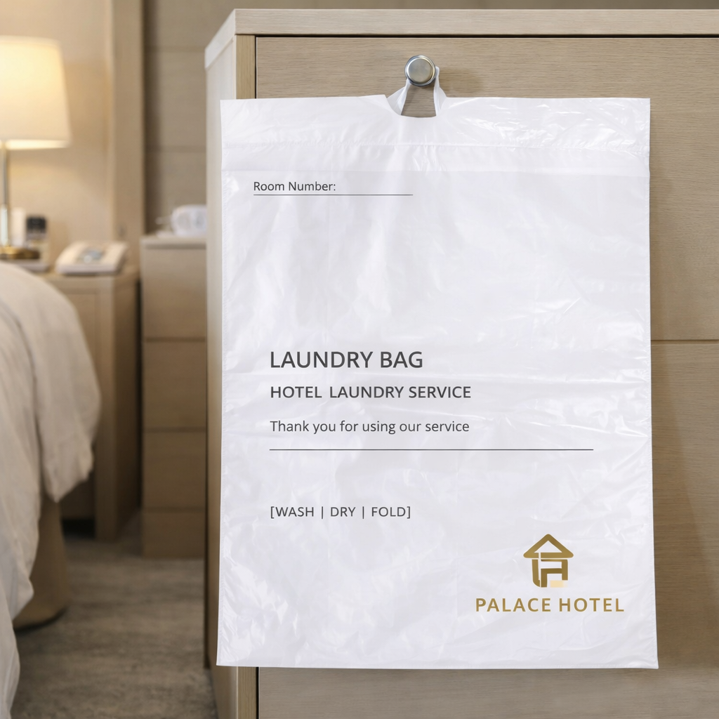 15" x 18" Reinforced Plastic Drawstring Laundry Bag - Tear-Resistant & Reusable,Anhui Province Tianle Plastic Co.,Ltd ,Durable 15x18 Inch Drawstring Laundry Bags | Reusable & Multi-Purpose