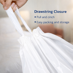 18" x 22" XL  Drawstring Laundry Bag Jumbo Drawstring Storage Bag for Bedding, Curtains, & Bulk Items,Anhui Province Tianle Plastic Co.,Ltd ,Large 18x22 Inch XL Drawstring Laundry Bags for Bedding & Storage