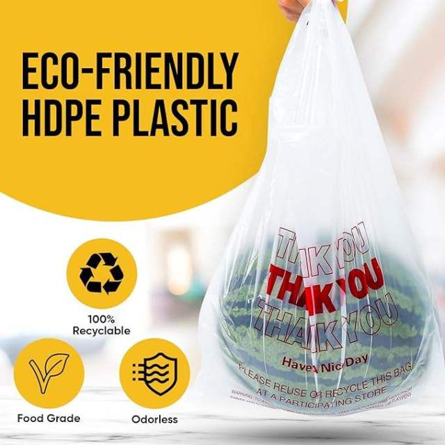 6"x3"x12" Small Plastic Shopping Bags Bulk - Pharmacy & Jewelry Bags,Anhui Province Tianle Plastic Co.,Ltd ,6x3x12 Small Thank You T-Shirt Bags | Mini Plastic Pharmacy Bags