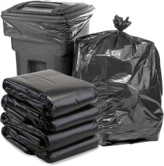 65 Gallon Extra Thick Garbage Bags 3Mil, Leak Proof For Restaurant Hotel Commercial Use,Anhui Province Tianle Plastic Co.,Ltd ,65 Gallon 3Mil Commercial Garbage Bags For Restaurant Hotel