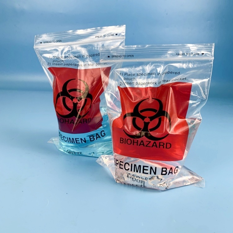 6x9 Inch Printed Biohazard Specimen Bags - Professional Lab Transport Pouches with Tear Notch,Anhui Province Tianle Plastic Co.,Ltd ,Professional 6x9 Biohazard Specimen Bags | Easy-Tear Lab Pouches
