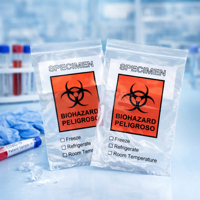 3x5" Biohazard Specimen Bags with Document Pouch - 3-Wall Leak-Proof Lab Bags for Blood Tubes,Anhui Province Tianle Plastic Co.,Ltd ,Small 3x5 Biohazard Specimen Bags for Blood Samples