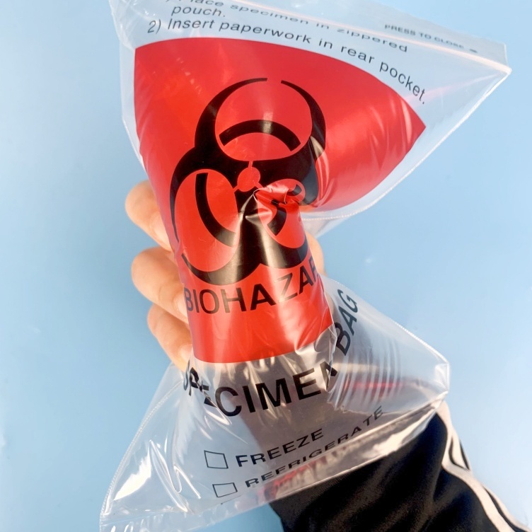 6x9 Inch Printed Biohazard Specimen Bags - Professional Lab Transport Pouches with Tear Notch,Anhui Province Tianle Plastic Co.,Ltd ,Professional 6x9 Biohazard Specimen Bags | Easy-Tear Lab Pouches