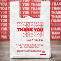Bulk 10x5x18" White T-Shirt Bags Grocery Bags - Value Pack for Convenience Stores,Anhui Province Tianle Plastic Co.,Ltd ,10x5x18 Medium Plastic Grocery Bags | Heavy Duty Takeout Bags