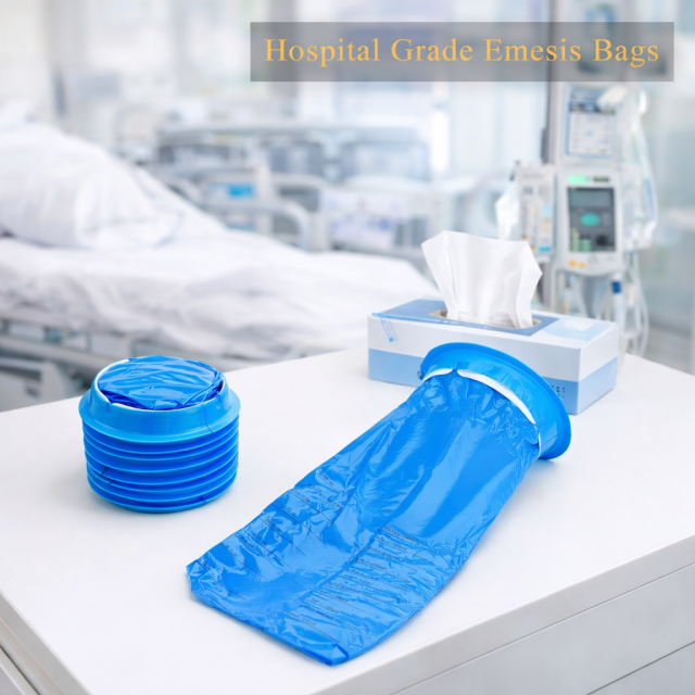 500ml Disposable Emesis Bags - Child-Friendly Vomit Bags for Schools & Nurseries,Anhui Province Tianle Plastic Co.,Ltd ,small emesis bags for kids, pediatric sickness containers, nursery health supplies.