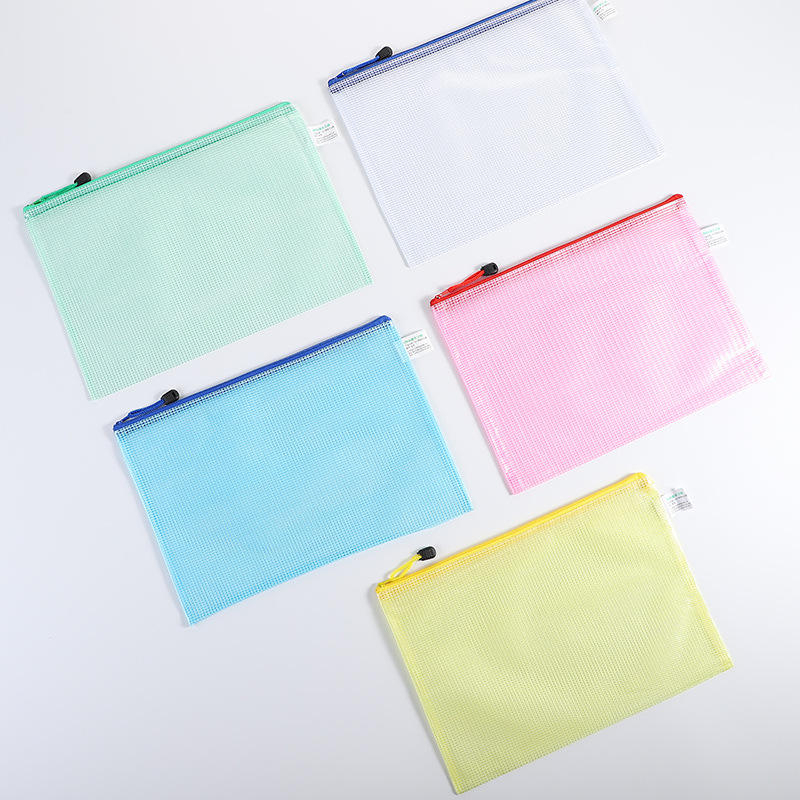 B5 Mesh Zipper Pouches for Tablet and Notebook Protection - Transparent PVC Cosmetic Bags for Travel,Anhui Province Tianle Plastic Co.,Ltd ,B5 Mesh Zipper Pouches for iPad & Notebooks | Clear PVC Cosmetic Bags & Travel Toiletry Organizers