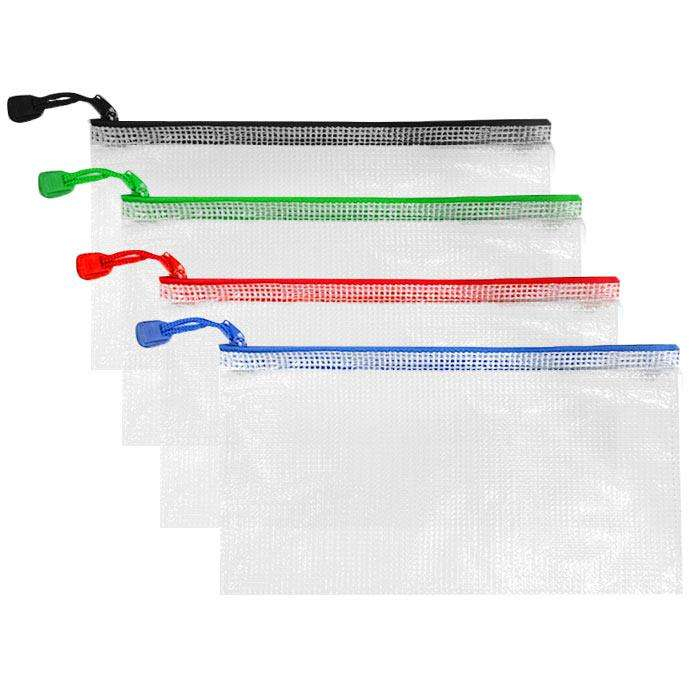 A4 Plastic Mesh Zipper Folders for School Supplies and Documents - Clear Letter Size Project Bags,Anhui Province Tianle Plastic Co.,Ltd ,A4 Plastic Mesh Zipper Folders for School Supplies | Clear Letter Size Project Bags for Classroom & Office