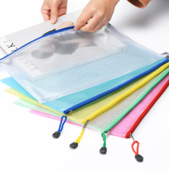 A4 Plastic Mesh Zipper Folders for School Supplies and Documents - Clear Letter Size Project Bags,Anhui Province Tianle Plastic Co.,Ltd ,A4 Plastic Mesh Zipper Folders for School Supplies | Clear Letter Size Project Bags for Classroom & Office