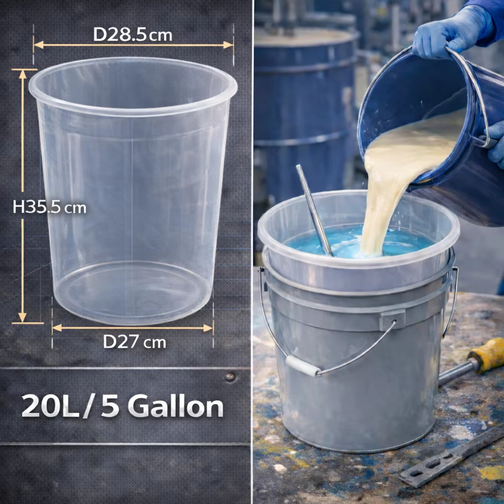 5.3 Gallon Premium Round Bucket Liner Bags, Extra Thick PP+PE Plastic Pail Inserts for 5-Gallon Commercial Buckets,Anhui Province Tianle Plastic Co.,Ltd ,Heavy Duty 5 Gallon / 5.3 Gallon Bucket Liners (20L) | Best Plastic Pail Inserts