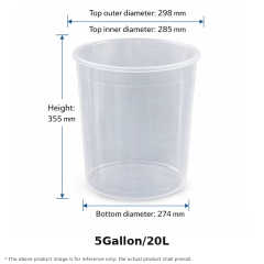 5.3 Gallon Premium Round Bucket Liner Bags, Extra Thick PP+PE Plastic Pail Inserts for 5-Gallon Commercial Buckets,Anhui Province Tianle Plastic Co.,Ltd ,Heavy Duty 5 Gallon / 5.3 Gallon Bucket Liners (20L) | Best Plastic Pail Inserts
