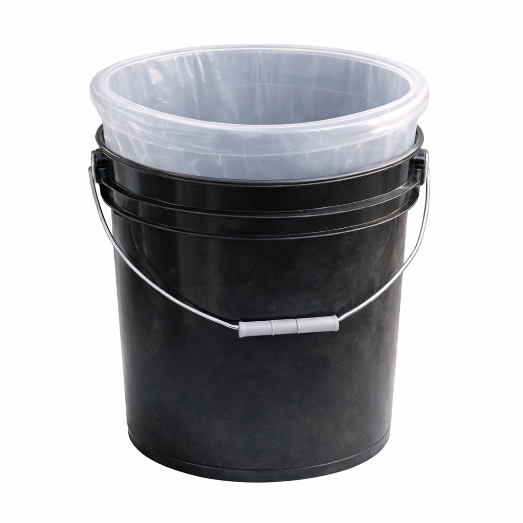 2.6 Gallon Tough PP+PE Round Bucket Liner Bags, Disposable Plastic Pail Inserts for Chemicals and Adhesives,Anhui Province Tianle Plastic Co.,Ltd ,2.6 Gal (10L) Round Bottom Pail Liners - Commercial Grade Plastic Inserts