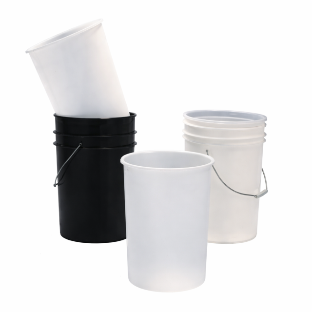 2.6 Gallon Tough PP+PE Round Bucket Liner Bags, Disposable Plastic Pail Inserts for Chemicals and Adhesives,Anhui Province Tianle Plastic Co.,Ltd ,2.6 Gal (10L) Round Bottom Pail Liners - Commercial Grade Plastic Inserts