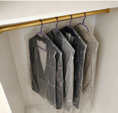 Clear Plastic Garment Bags 20x40" for Hanging Clothes - Heavy Duty LDPE Suit Bags for Closet Storage,Anhui Province Tianle Plastic Co.,Ltd ,Clear Plastic Suit Bags 20x40 | Heavy Duty Garment Covers