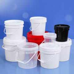 4.25L (1.1 Gallon) White PP Tamper Evident Plastic Pails with Plastic Handle - Heavy Duty Leakproof Storage Bucket for Paints, Coatings, and Liquids,Anhui Province Tianle Plastic Co.,Ltd ,Heavy Duty 4.25 Liter Tamper Proof Plastic Pails Bulk | Certified Industrial & Food Grade Buckets