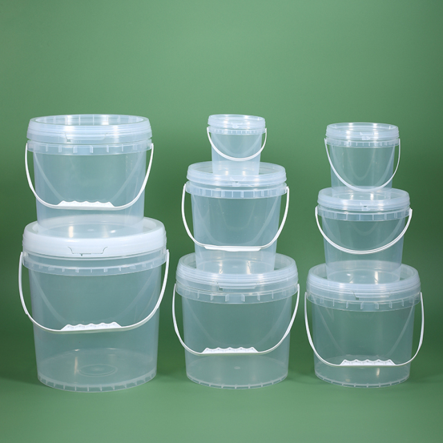 2 Gallon Large Plastic Buckets with Tamper Evident Tear-Strip Lids - Stackable Food Safe Storage Pail with Metal/Plastic Handle,Anhui Province Tianle Plastic Co.,Ltd ,Heavy Duty 2 Gallon Tamper Evident Buckets Bulk | Food & Industrial Grade