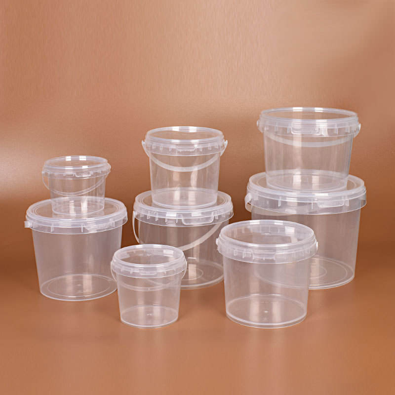 2 Gallon Large Plastic Buckets with Tamper Evident Tear-Strip Lids - Stackable Food Safe Storage Pail with Metal/Plastic Handle,Anhui Province Tianle Plastic Co.,Ltd ,Heavy Duty 2 Gallon Tamper Evident Buckets Bulk | Food & Industrial Grade