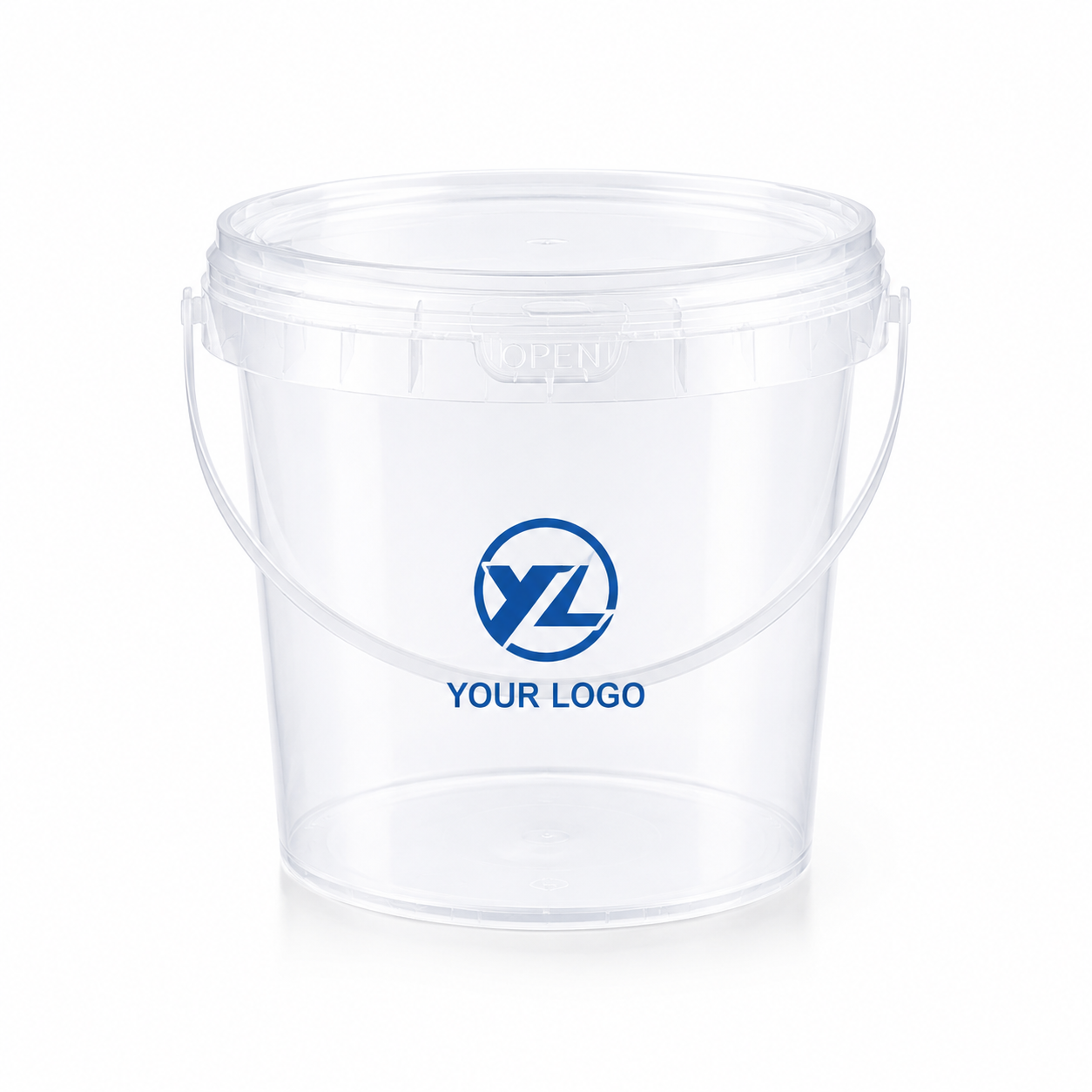 2 Gallon Large Plastic Buckets with Tamper Evident Tear-Strip Lids - Stackable Food Safe Storage Pail with Metal/Plastic Handle,Anhui Province Tianle Plastic Co.,Ltd ,Heavy Duty 2 Gallon Tamper Evident Buckets Bulk | Food & Industrial Grade
