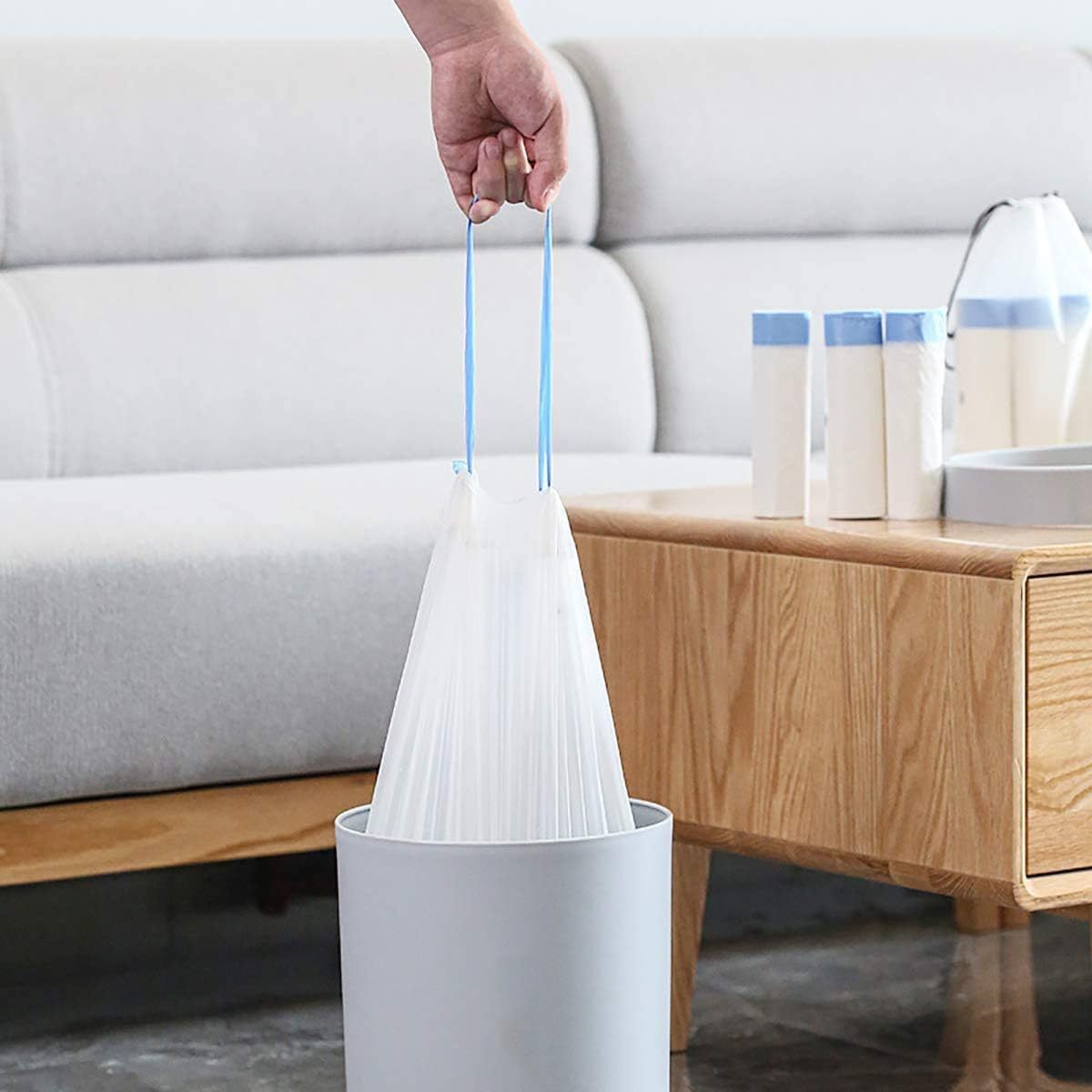 Odor-Block Automatic Cat Litter Box Waste Bags - Drawstring Trash Liners for Smart Pet Litter Pan Waste Drawer, Heavy Duty Odor Control Pet Disposal Bags,Anhui Province Tianle Plastic Co.,Ltd ,Odor-Block Smart Litter Box Liners | Drawstring Pet Bags