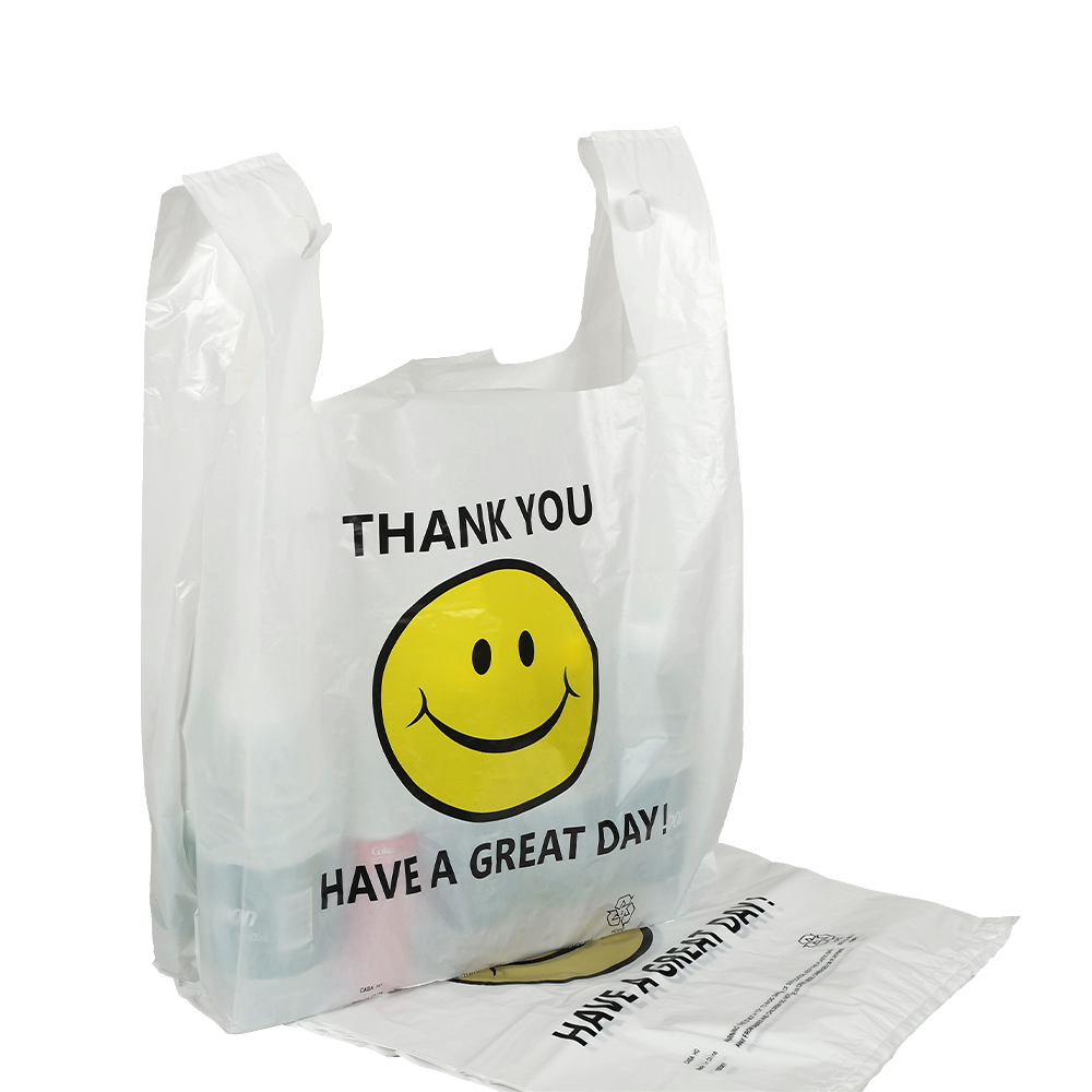 Standard 1/6 Bbl "Have A Nice Day" Grocery Bags,Anhui Province Tianle Plastic Co.,Ltd ,11.5"x6.5"x22" Have A Nice Day Grocery Shopping Bags