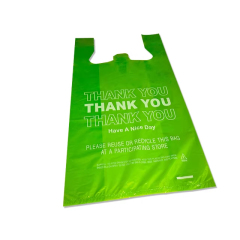 Small 8"x4"x15" Plastic Thank You Bags for Convenience Stores,Anhui Province Tianle Plastic Co.,Ltd ,Small 8"x4"x15" Thank You T-Shirt Bags | Convenience Store