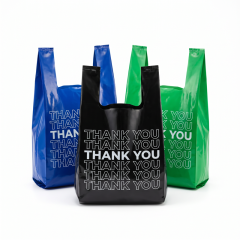 Jumbo 18"x10"x32" Thank You Bags Premium Multicolor "Thank You" T-Shirt Bags for Retail & Grocery,Anhui Province Tianle Plastic Co.,Ltd ,Jumbo 18"x10"x32" Thank You Bags | Catering Bulk Packaging