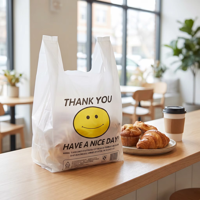 11"x6"x20" Have A Nice Day Produce Bags for Farmer's Markets,Anhui Province Tianle Plastic Co.,Ltd ,11"x6"x20" Produce Thank You Bags | Farmer's Market