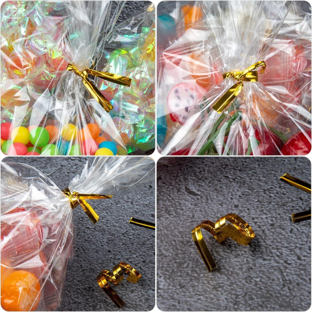 Clear Cellophane Candy Bags with Colorful Twist Ties for Sweets,Anhui Province Tianle Plastic Co.,Ltd ,Clear Cellophane Candy Bags with Twist Ties | Sweet Packaging