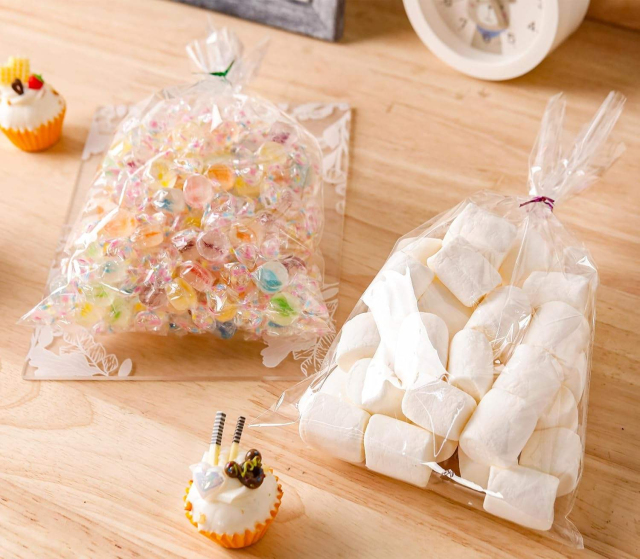 Crystal Clear Cellophane Treat Bags with Twist Ties for Snacks,Anhui Province Tianle Plastic Co.,Ltd ,Clear Cellophane Treat Bags with Twist Ties | Snack Bags