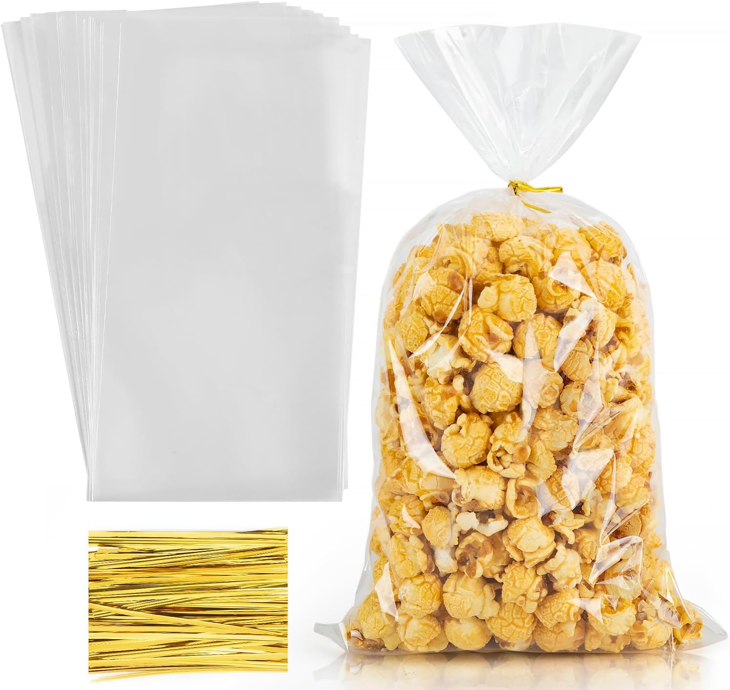 Bulk Clear Popcorn Bags with Twist Ties for Concession Stands,Anhui Province Tianle Plastic Co.,Ltd ,Bulk Clear Popcorn Bags with Ties | Concession Stand Supplies