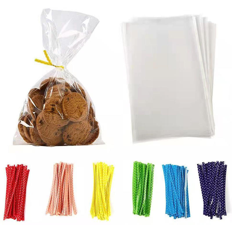 Food-Grade Clear Bakery Bags for Cookies & Pastries with Ties,Anhui Province Tianle Plastic Co.,Ltd ,Food-Grade Clear Bakery Bags for Cookies | Pastry Packaging