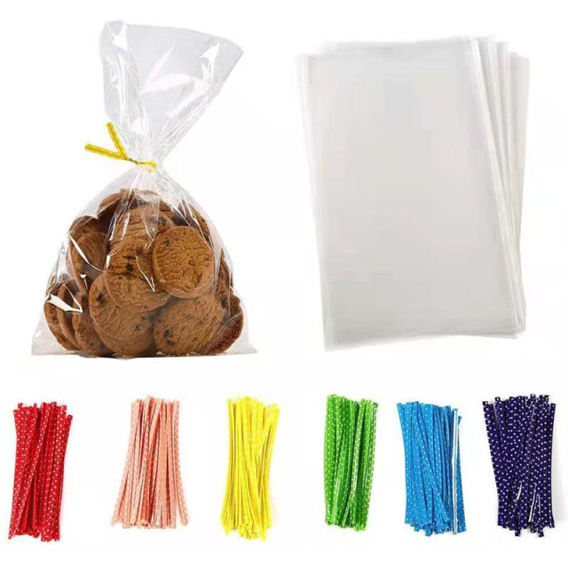 Food-Grade Clear Bakery Bags for Cookies & Pastries with Ties,Anhui Province Tianle Plastic Co.,Ltd ,Food-Grade Clear Bakery Bags for Cookies | Pastry Packaging