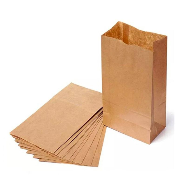 4"x2.5"x8" Recyclable Brown Kraft Paper Bags for Bakery & Snacks (2 lb),Anhui Province Tianle Plastic Co.,Ltd ,4"x2.5"x8" Brown Kraft Bakery Bags | 2 lb Recyclable