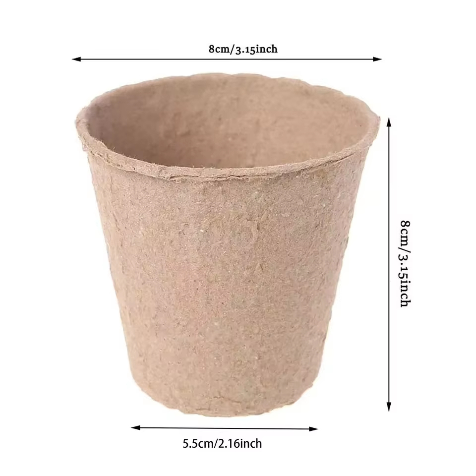 Round Eco-Friendly Pulp Starter Pots for Herb and Garden Seedlings,Anhui Province Tianle Plastic Co.,Ltd ,Round Eco-Friendly Pulp Starter Pots for Garden Seedlings