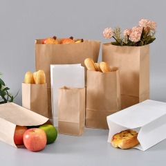 6.1"x4"x12.4" Heavy-Duty Kraft Paper Bags for Delivery & Takeaway (8 lb),Anhui Province Tianle Plastic Co.,Ltd ,6.1"x4"x12.4" Heavy-Duty Kraft Delivery Bags | 8 lb