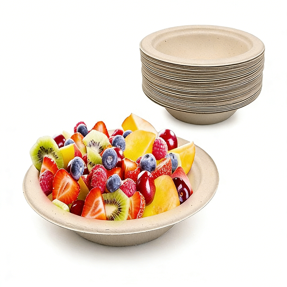 Small Compostable Sugarcane Dessert & Fruit Bowls | Party Tableware,Anhui Province Tianle Plastic Co.,Ltd ,Small Compostable Sugarcane Dessert Bowls | Fruit Serving