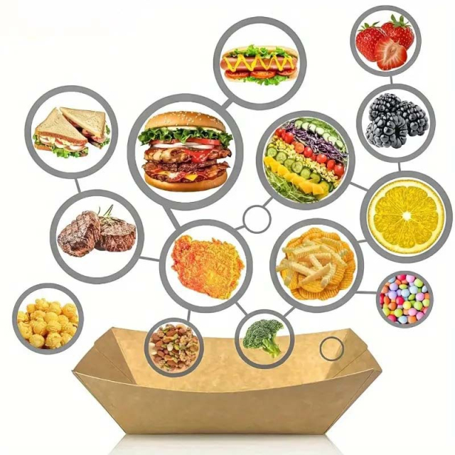 1 lb Compostable Kraft Serving Boats for Hot Dogs, Nachos & Tacos,Anhui Province Tianle Plastic Co.,Ltd ,1 lb Compostable Kraft Food Boats | Hot Dog & Taco Trays
