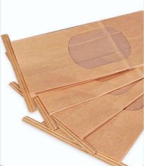 Tall Kraft Bread Bags with Window & Metal Tin Tie,Anhui Province Tianle Plastic Co.,Ltd ,Wholesale Tall Kraft Bread Bags with Reusable Tin Tie