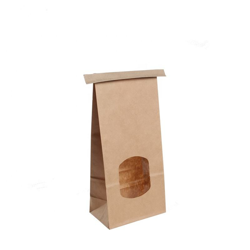 Eco-Friendly Kraft Paper Bakery Bags with Clear Window,Anhui Province Tianle Plastic Co.,Ltd ,Sustainable Eco-Friendly Kraft Bakery Bags Wholesale