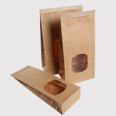 Assorted Size Kraft Bakery Window Bags with Tin Tie,Anhui Province Tianle Plastic Co.,Ltd ,Commercial Kraft Window Bakery Bags in Assorted Sizes