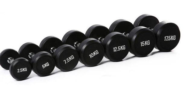 Black Fixed Rubber Dumbbell,MY SHOP,Black Fixed Rubber Dumbbell