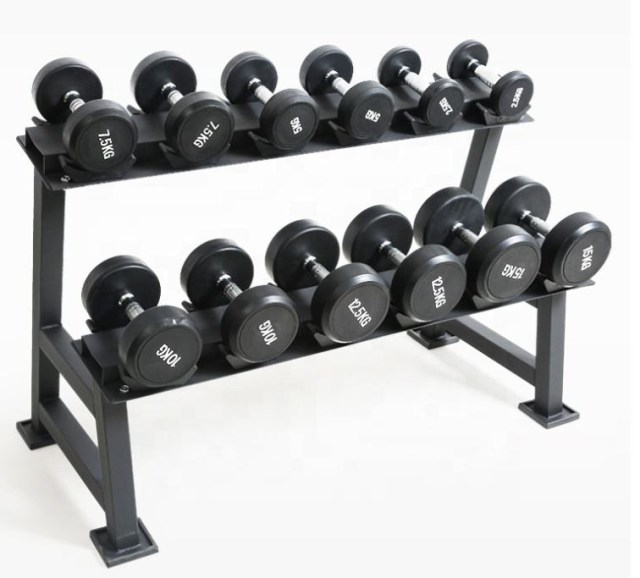 Black Fixed Rubber Dumbbell,MY SHOP,Black Fixed Rubber Dumbbell