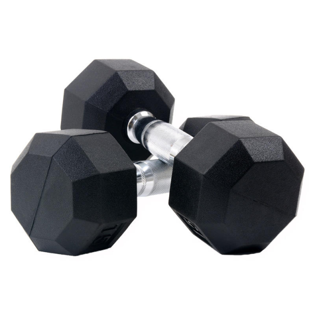 Unisex Black Rubber Cast iron hexagon dumbbell,MY SHOP,Unisex Black Rubber Cast iron hexagon dumbbell