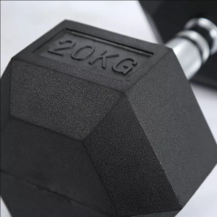 Unisex Black Rubber Cast iron hexagon dumbbell,MY SHOP,Unisex Black Rubber Cast iron hexagon dumbbell