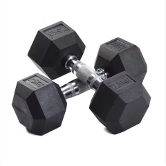 Unisex Black Rubber Cast iron hexagon dumbbell,MY SHOP,Unisex Black Rubber Cast iron hexagon dumbbell