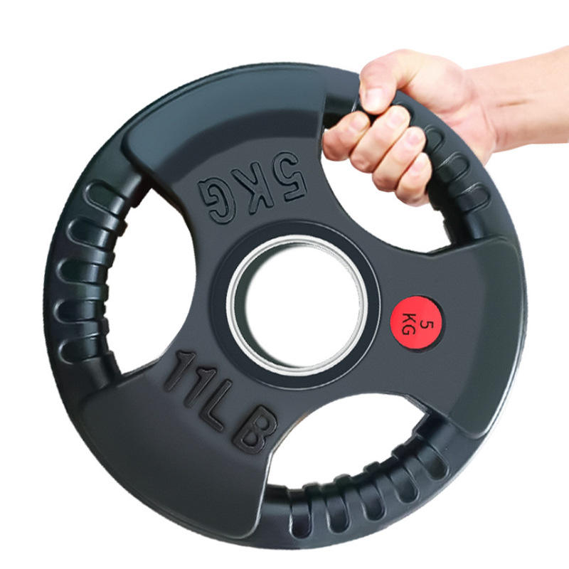 three-hole rubber coated steel weight plates with handle,MY SHOP,three-hole rubber coated steel weight plates with handle