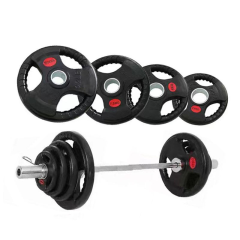 three-hole rubber coated steel weight plates with handle,MY SHOP,three-hole rubber coated steel weight plates with handle
