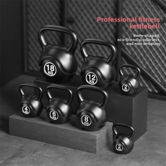 Black Cement Core PE Kettlebell Weight for Full Body Workout,dilifitness,Black Cement Core PE Kettlebell Weight for Full Body Workout