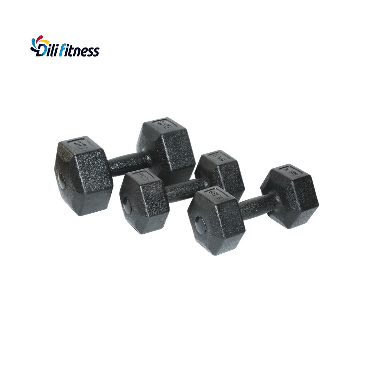 Commercial Eco Cement Core Hex Dumbbells for Gym Studio Strength Gear,dilifitness,China supplier Commercial Eco Cement Hex Dumbbells for Gym